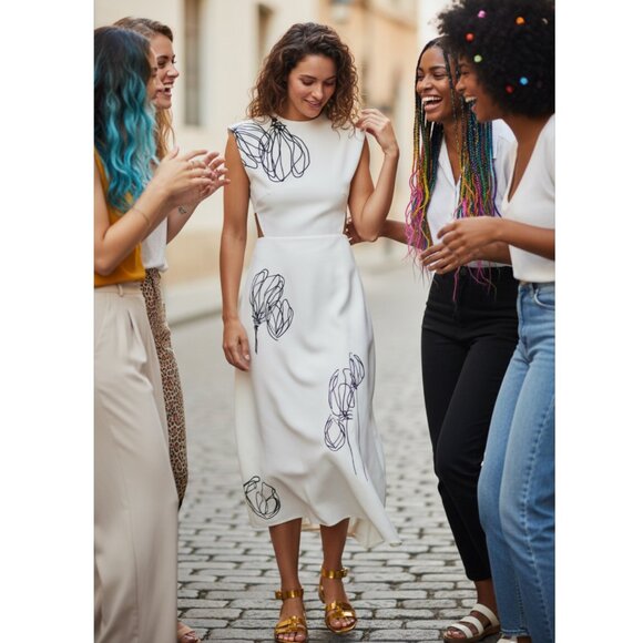 TIBI TULIPE DRESS SIZE 2 NEW - Picture 7 of 15